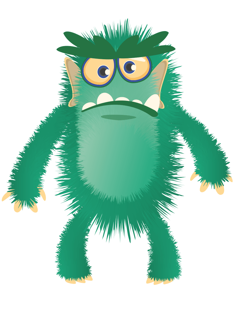 Picture of Timothy Troll the lead character of children's book The Tiniest of Trolls