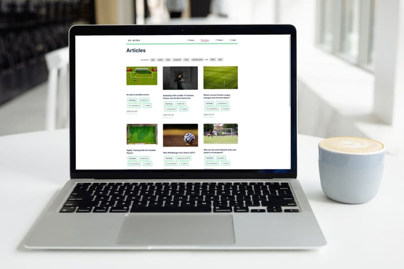 A front end news website screenshot build with React.